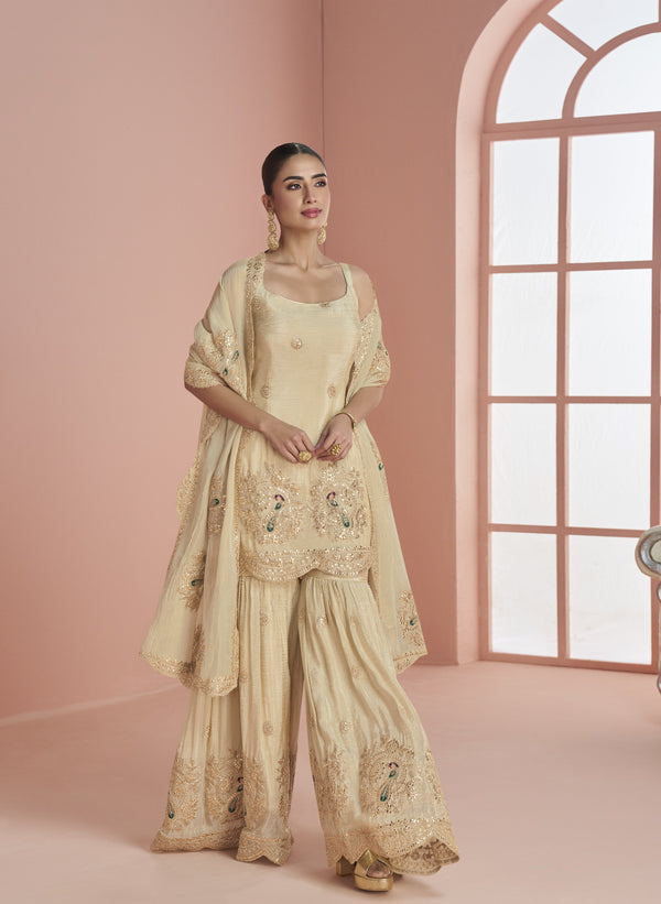 celeb style indo western day partywear