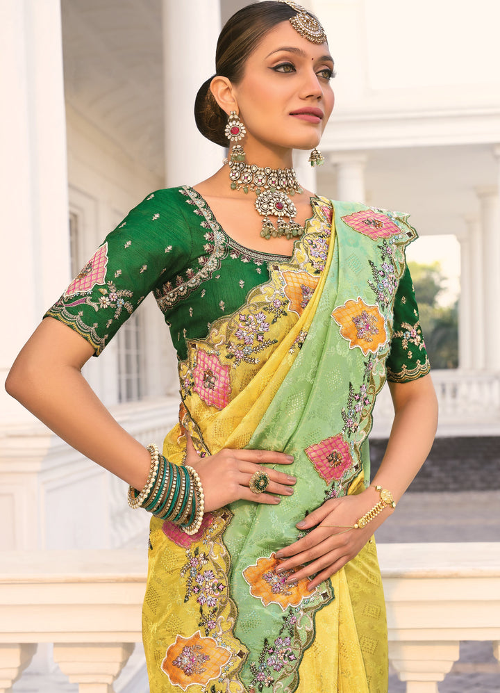 celebrations day club wear sari with blouse