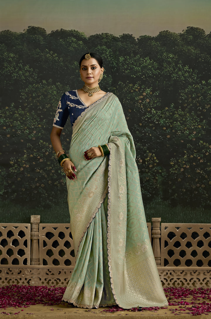 afternoon club partywear saree in silk