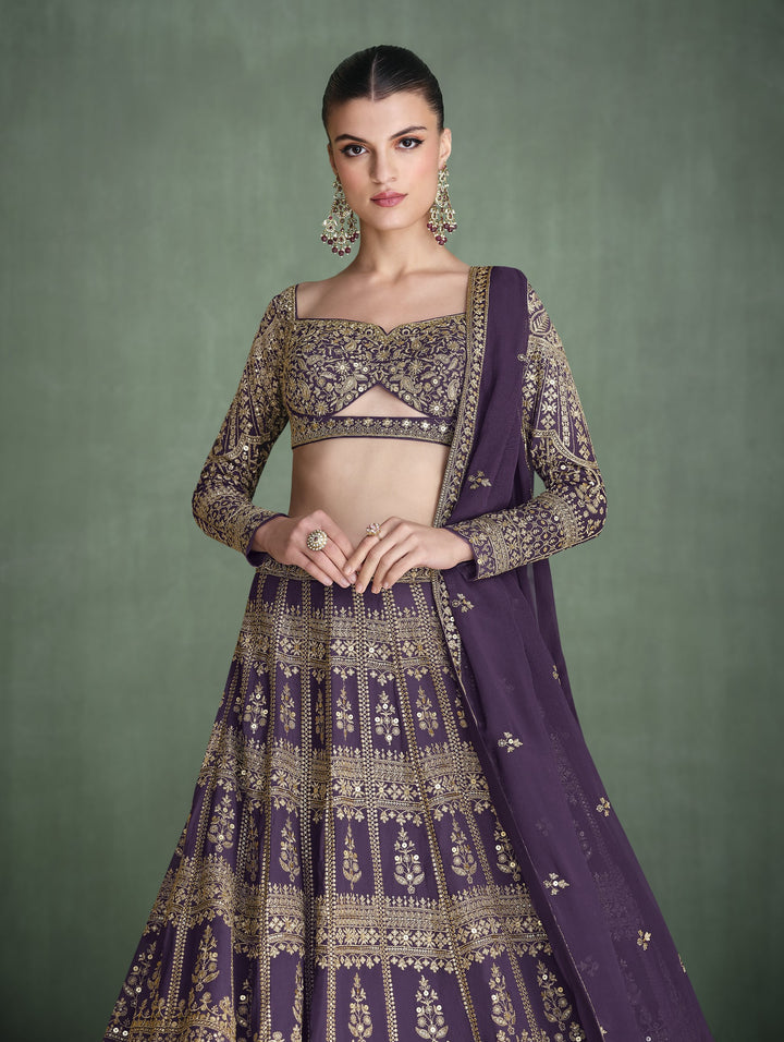 indo western bridesmaid lengha crop top set