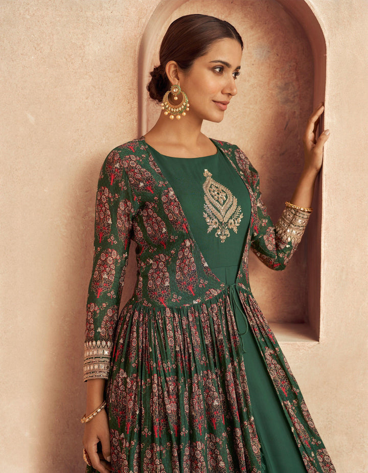 Mehendi Wear Floor Length Anarkali - Fashion Nation