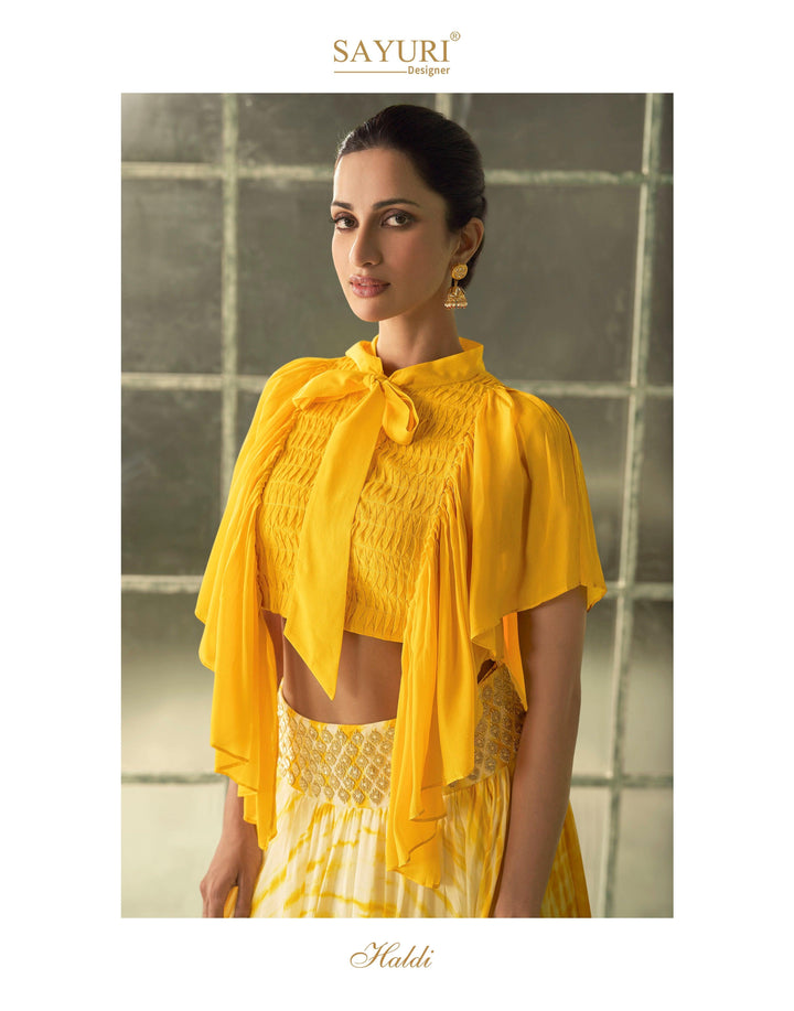 Haldi Party Wear Indo Western Skirt & Top - Fashion Nation