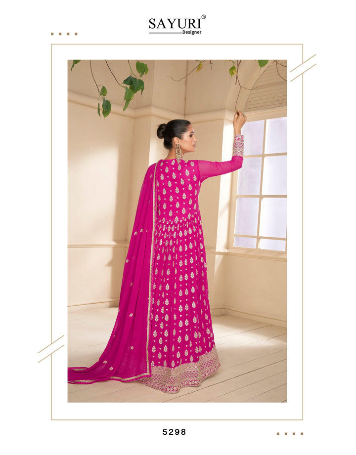 Festive Zari Embroidered Anarkali Gown - Fashion Nation