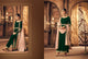 Designer Indo Western K102566 Green Velvet Straight Suit with Pants - Fashion Nation