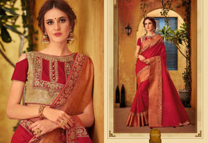 Pretty CL10422 Finest Pink Cotton Silk Saree - Fashion Nation