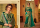 Beautiful CL10423 Superb Blue Cotton Green Silk Saree - Fashion Nation
