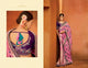 Finest KIM1083 Bridal Pink Purple Banarasi Silk Saree - Fashion Nation