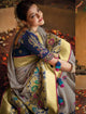 Traditional Kajal Aggarwal KIM1104 Bridal Lavender Blue Silk Saree - Fashion Nation