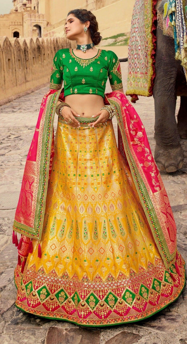 Mehndi Wear Festive Lehenga Choli - Fashion Nation