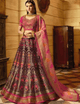 Magnificent VIR13206 Bridal Magenta Pink Silk Lehenga Choli - Fashion Nation