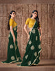 Mehndi Party Wear Designer Saree for Online Sales by FSHN.in