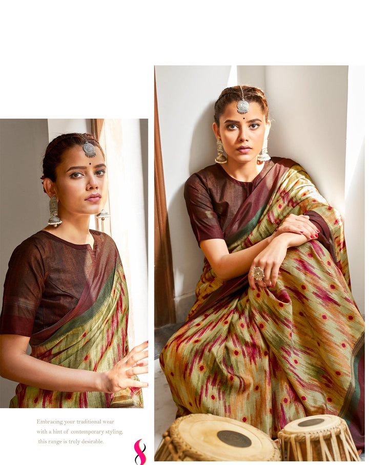 Casual Functions Wear Pochampally Silk Saree - Fashion Nation