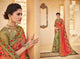Royal PS40209 Designer Orange Green Silk Saree - Fashion Nation