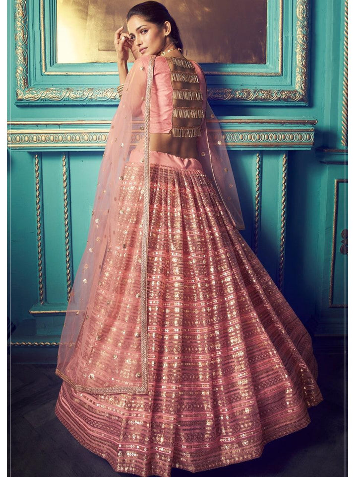 All Functions Wear Pink Net Latest Lehenga Choli - Fashion Nation