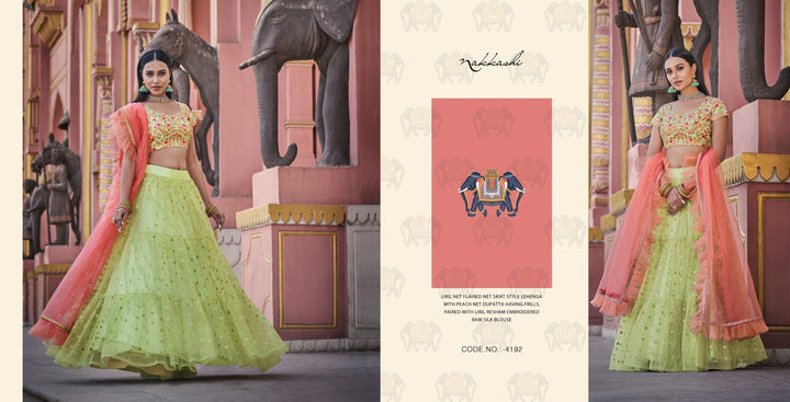 Cocktail Party Wear Nakkashi Designer Lehenga Choli - Fashion Nation