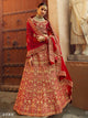 Shaadi Special Red Velvet Designer Latest Lehenga Choli by Fashion Nation
