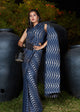 Evening Party Wear Silk Designer Saree by Fashion Nation