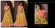 Great NAK5112 Bridal Liril Green Pink Yellow Net Silk Lehenga Choli - Fashion Nation