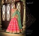 Unique NAK5114 Bridal Aqua Pink Net Silk Lehenga Choli - Fashion Nation