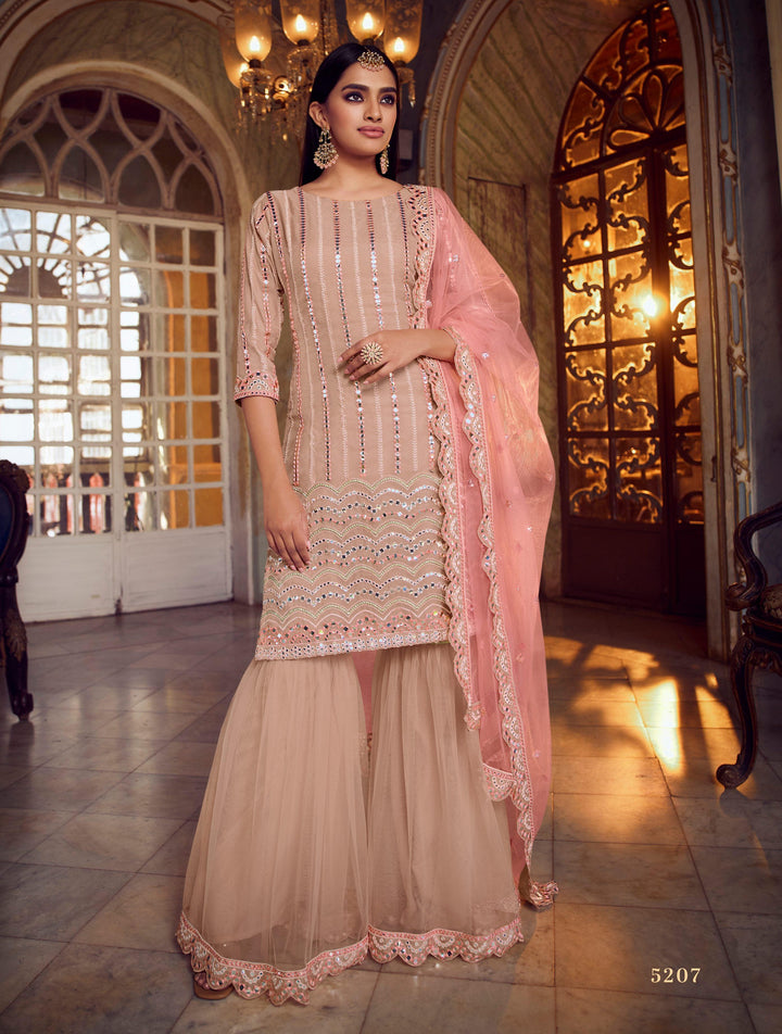 Sangeet Function Wear Designer Sharara Suit - Fashion Nation