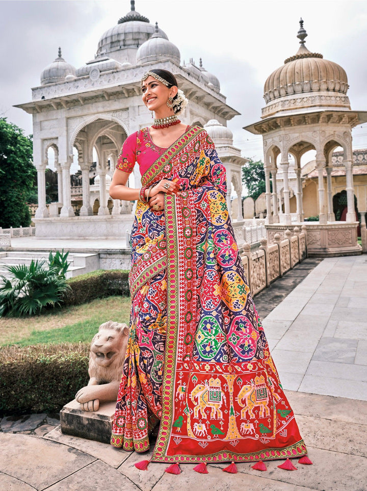 Reception Wear Patan Patola Silk Saree - Fashion Nation