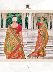 Haldi Function Wear Patan Patola Silk Saree for Online Sales by FashionNation
