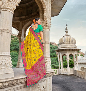 Haldi Wear Designer Silk Saree at Best Prices | FashionNation