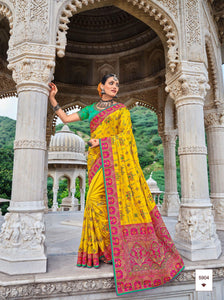 Haldi Wear Designer Silk Saree by Fashion Nation
