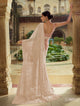 Pastel Brown Net Designer Saree by Fashion Nation @ Best Prices