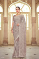 Marriage Functions Wear Designer Coffee Saree for Online Sales by Fashion Nation