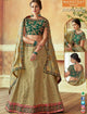 Latest MAH7812 Wedding Wear Beige Green Silk Lehenga Choli - Fashion Nation