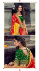 Wedding Special ROY90658 Designer Yellow Green Red Silk Lehenga Choli - Fashion Nation