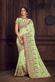 Function Special Green Silk Designer Saree by Fashion Nation