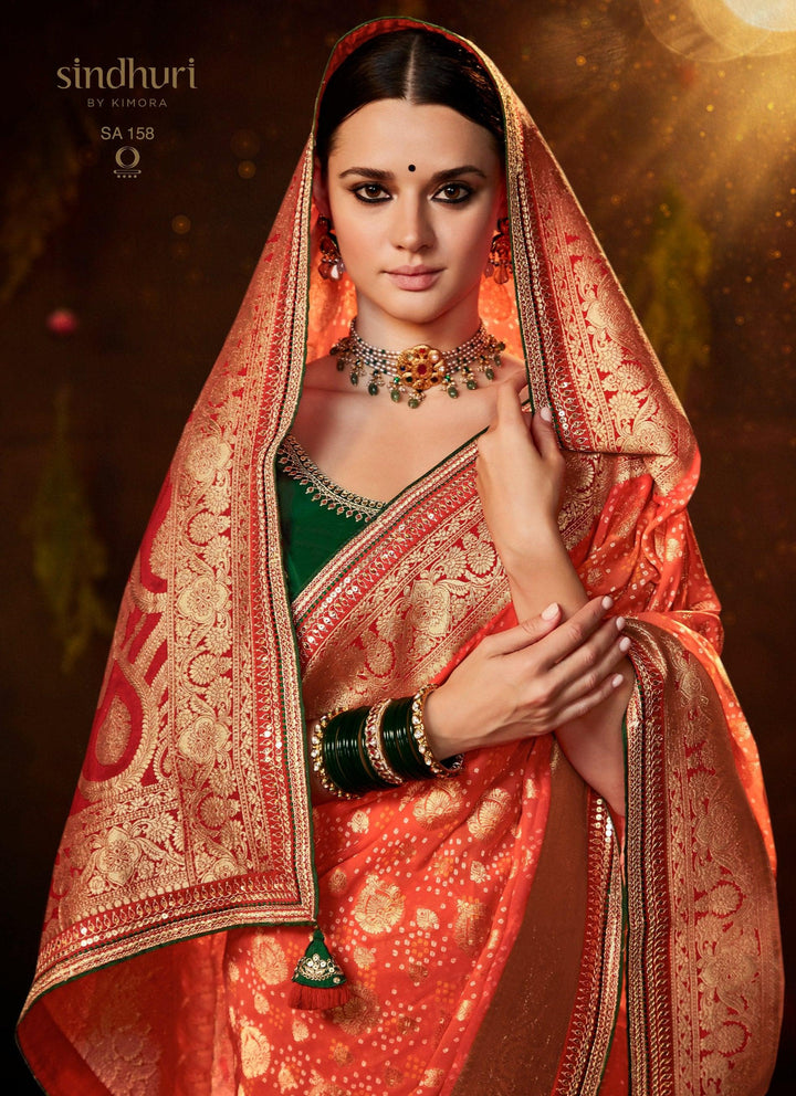 Engagement Wear Ethnic Silk Saree - Fashion Nation