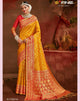 Haldi Functions Wear Designer Saree