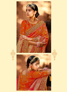 Haldi Function Wear Designer Saree