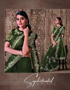 Mehendi Party Wear Designer Saree