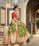 Mehendi Occasion Silk Bandhej Patola Saree