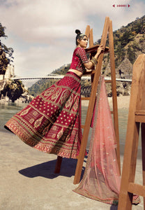 Marriage Party Wear Layered Lehenga