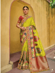 Mehendi Wear Bandhej Silk Weaving Sari