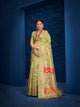 Mehendi Special Kashmiri Weaving Sari