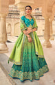 Wedding Special Shaded Silk Lengha Choli
