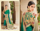 Gorgeous KIM1003 Bridal Green Beige Banarasi Silk Weaving Saree - Fashion Nation